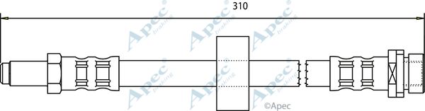 APEC BRAKING Pidurivoolik HOS3202